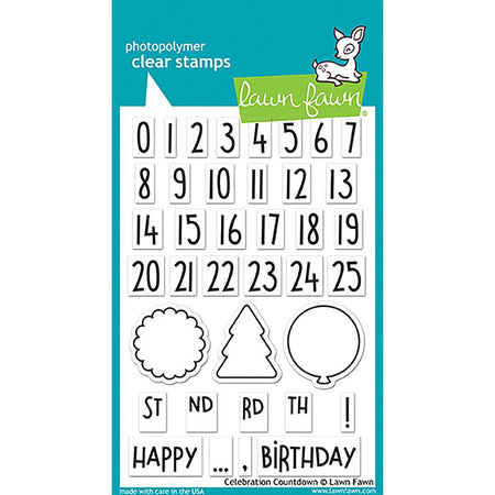 Lawn Fawn Clear Stamps - Celebration Countdown