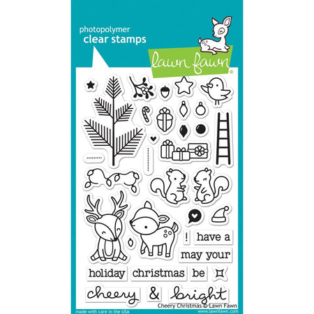 Lawn Fawn Clear Stamps - Cheery Christmas