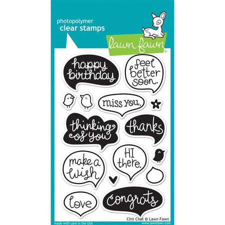 Lawn Fawn Clear Stamps - Chit Chat