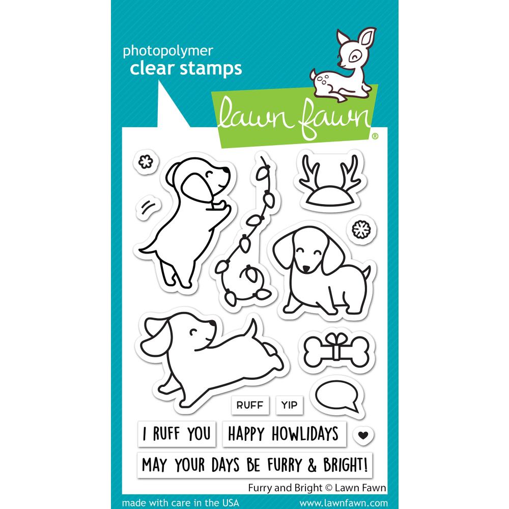 Lawn Fawn Clear Stamps - Furry and Bright