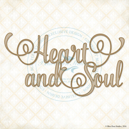 Blue Fern Studios Chipboard - Heart and Soul
