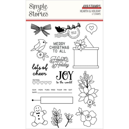 Simple Stories Hearth & Holiday - Clear Stamps