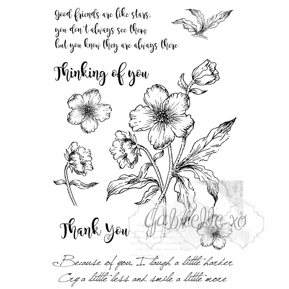 49 And Market Clear Stamps - Gabi's Hibiscus