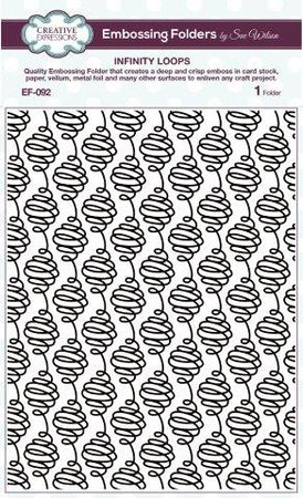 Creative Expressions 6x7.5 Embossing Folder - Infinity Loops