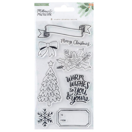Crate Paper Mittens & Mistletoe - Clear Stamps