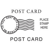 Woodware Clear Magic Singles Stamps - Post Card