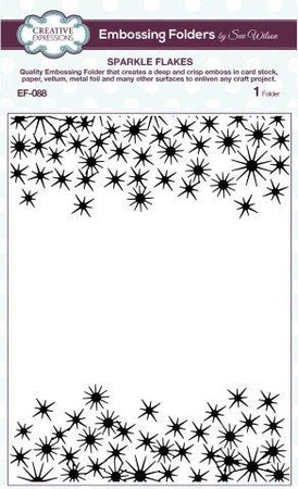 Creative Expressions 6x7.5 Embossing Folder - Sparkle Flakes