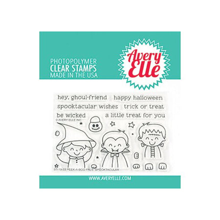 Avery Elle Clear Stamps - Peek-A-Boo Pals Spooktacular