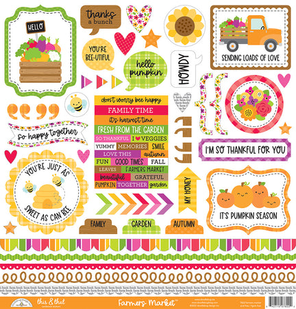 Doodlebug Design Farmers Market - This & That Stickers
