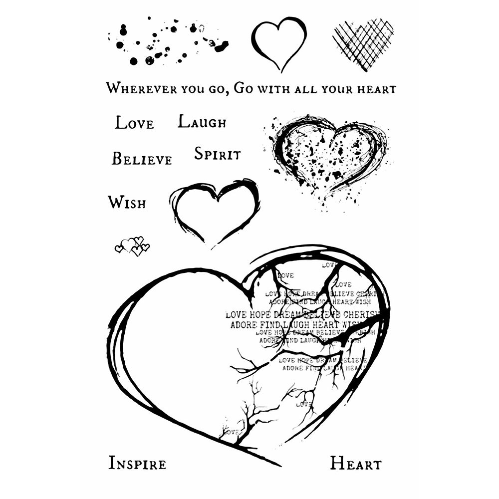 49 And Market Clear Stamps - With All Your Heart