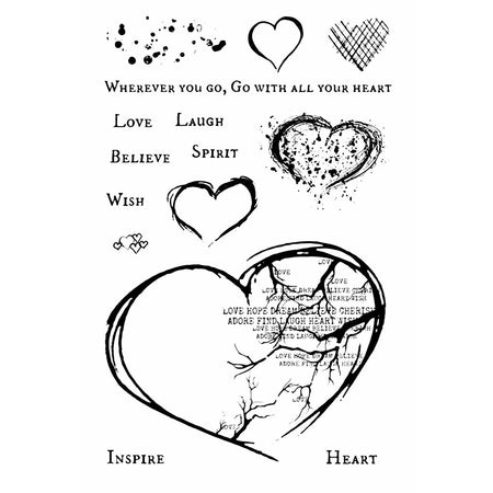 49 And Market Clear Stamps - With All Your Heart