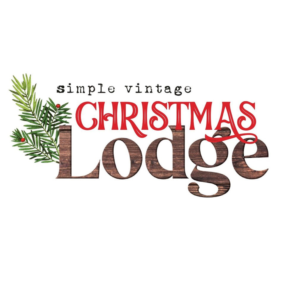 Simple Vintage Christmas Lodge Chipboard Stickers - Simple Stories