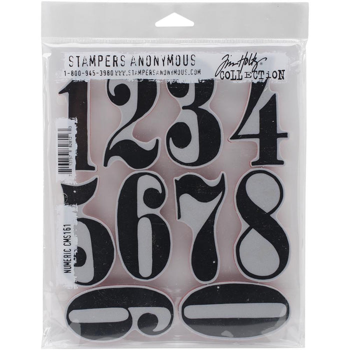 Stampers Anonymous Tim Holtz Collection - Numeric
