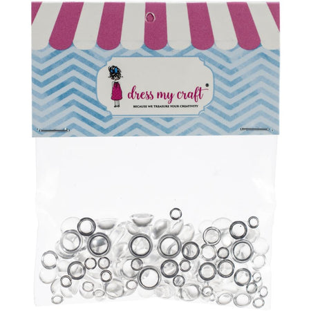 Dress My Craft Water Droplets - Clear Assorted