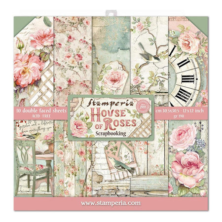Stamperia House Of Roses - 12x12 Paper Pack