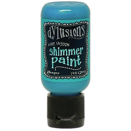 Dylusions 1oz Shimmer Paint - Blue Lagoon