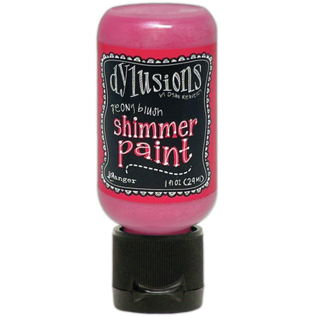 Dylusions 1oz Shimmer Paint - Peony Blush