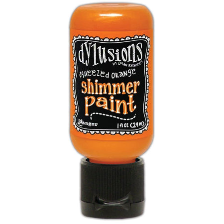 Dylusions 1oz Shimmer Paint - Squeezed Orange