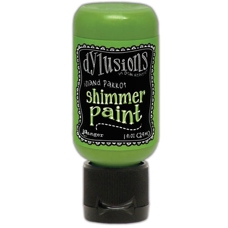 Dylusions 1oz Shimmer Paint - Island Parrot