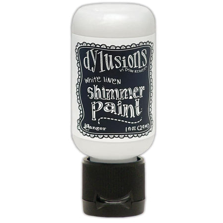 Dylusions 1oz Shimmer Paint - White Linen