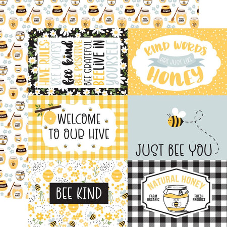 Echo Park Bee Happy - 6x4 Journaling Cards