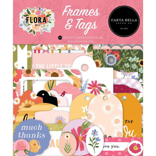 Carta Bella Flora No. 6 - Ephemera Frames & Tags