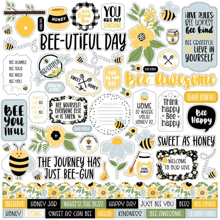 Echo Park Bee Happy - Element Stickers