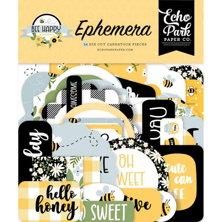 Echo Park Bee Happy - Ephemera Icons