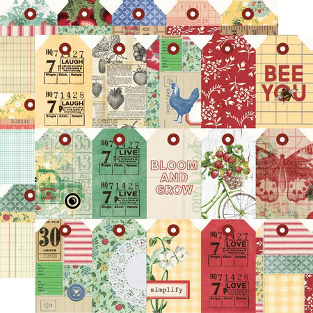 Simple Stories Simple Vintage Berry Fields - Tag Elements
