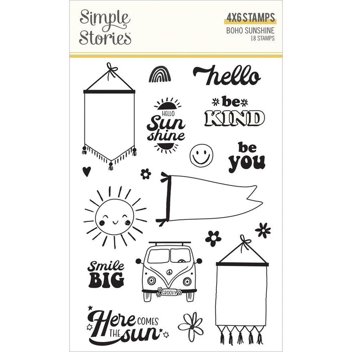 Simple Stories Boho Sunshine - Clear Stamps