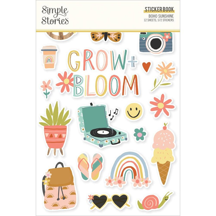 Simple Stories Boho Sunshine - Sticker Book