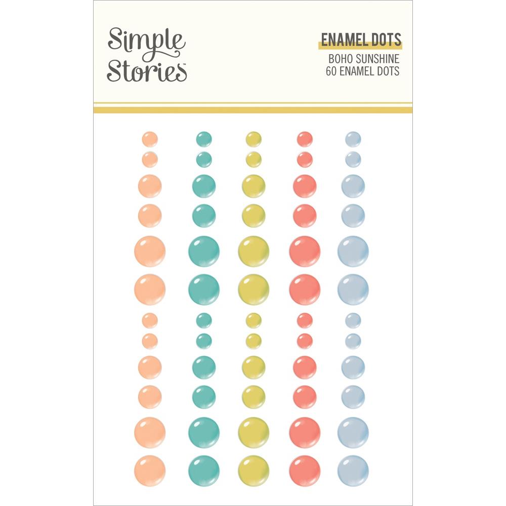 Simple Stories Boho Sunshine - Enamel Dots