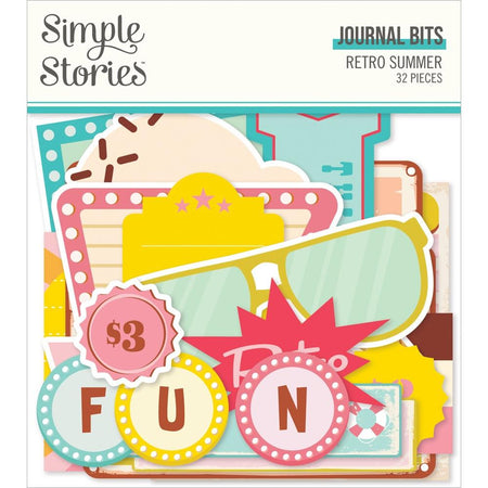 Simple Stories Retro Summer - Journal Bits & Pieces