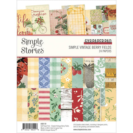 Simple Stories Simple Vintage Berry Fields - 6x8 Paper Pad