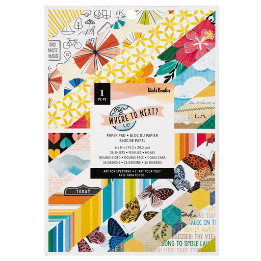 American Crafts Vicki Boutin Where To Next - 6x8 Pad