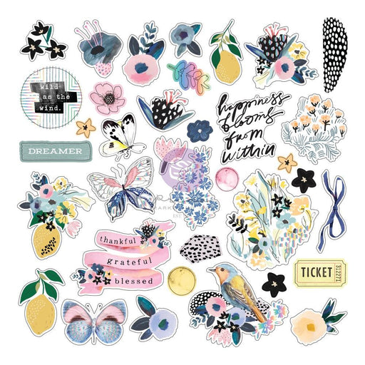 Prima Spring Abstract - Ephemera Icons 72 pieces