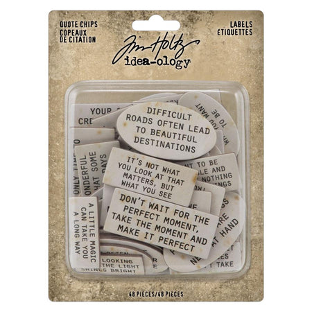 Tim Holtz Idea-ology - Quote Chips Labels