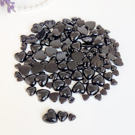 Dress My Craft Water Droplets - Black Hearts