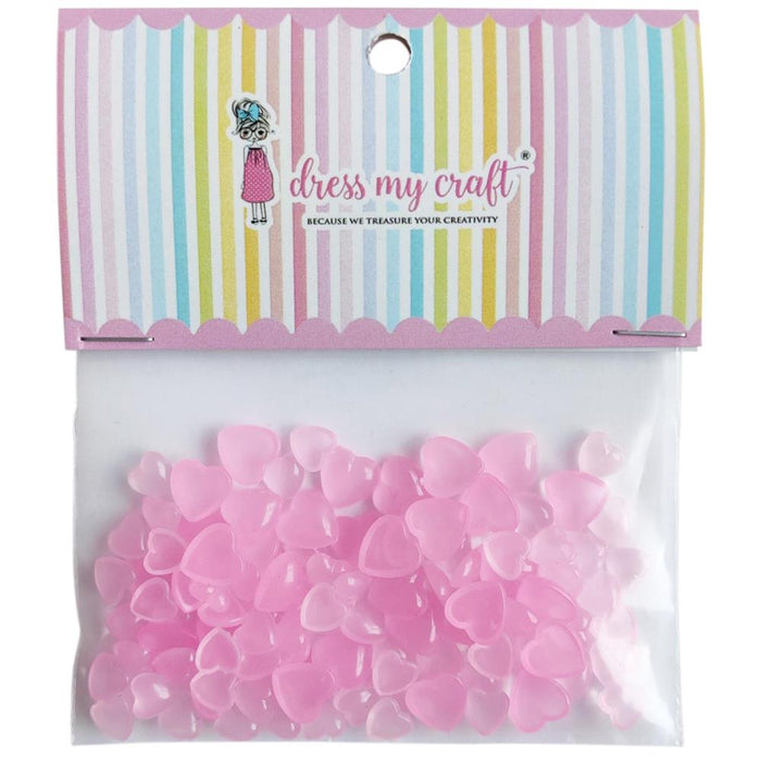 Dress My Craft Water Droplets - Pink Hearts
