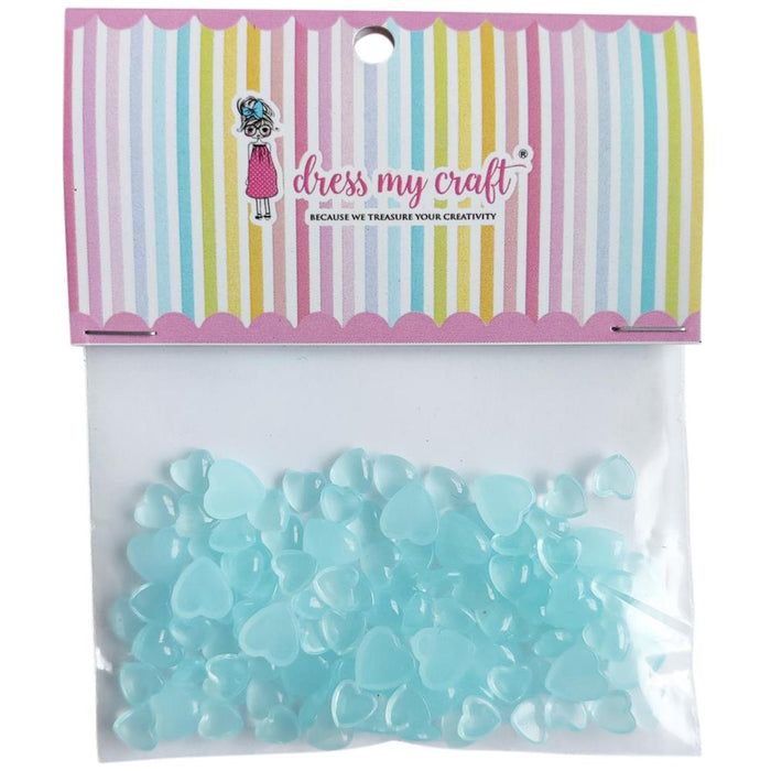 Dress My Craft Water Droplets - Blue Hearts