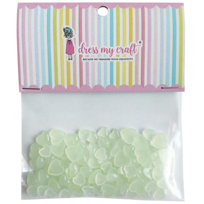 Dress My Craft Water Droplets - Pastel Green Heart