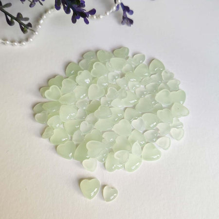 Dress My Craft Water Droplets - Pastel Green Heart