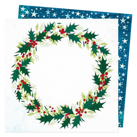American Crafts Vicki Boutin Peppermint Kisses - Holly Wreath