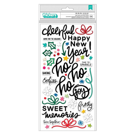 American Crafts Vicki Boutin Peppermint Kisses - Ho Ho Ho Phrase Thickers