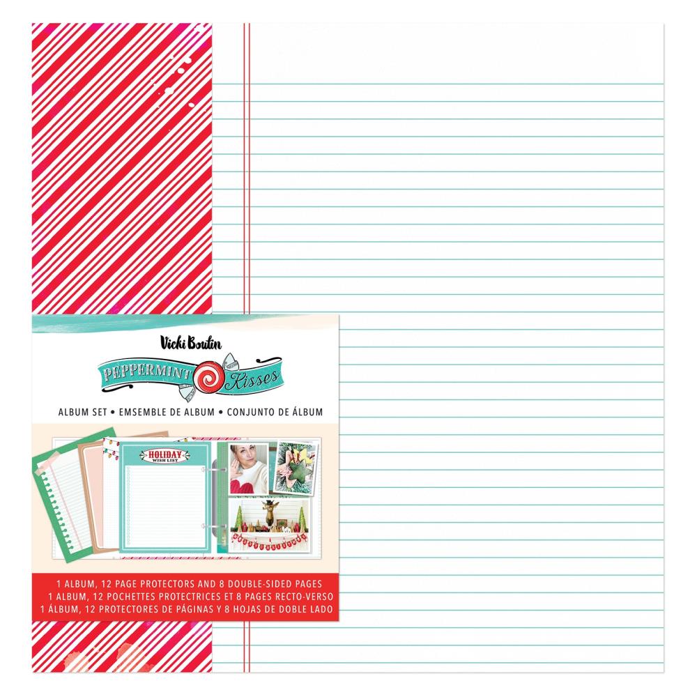 American Crafts Vicki Boutin Peppermint Kisses - 6x8 Album