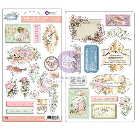 Prima The Plant Department - Chipboard Stickers