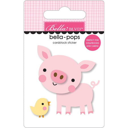 Bella Blvd EIEIO - Hogs & Kisses Bella-Pops 3D Sticker