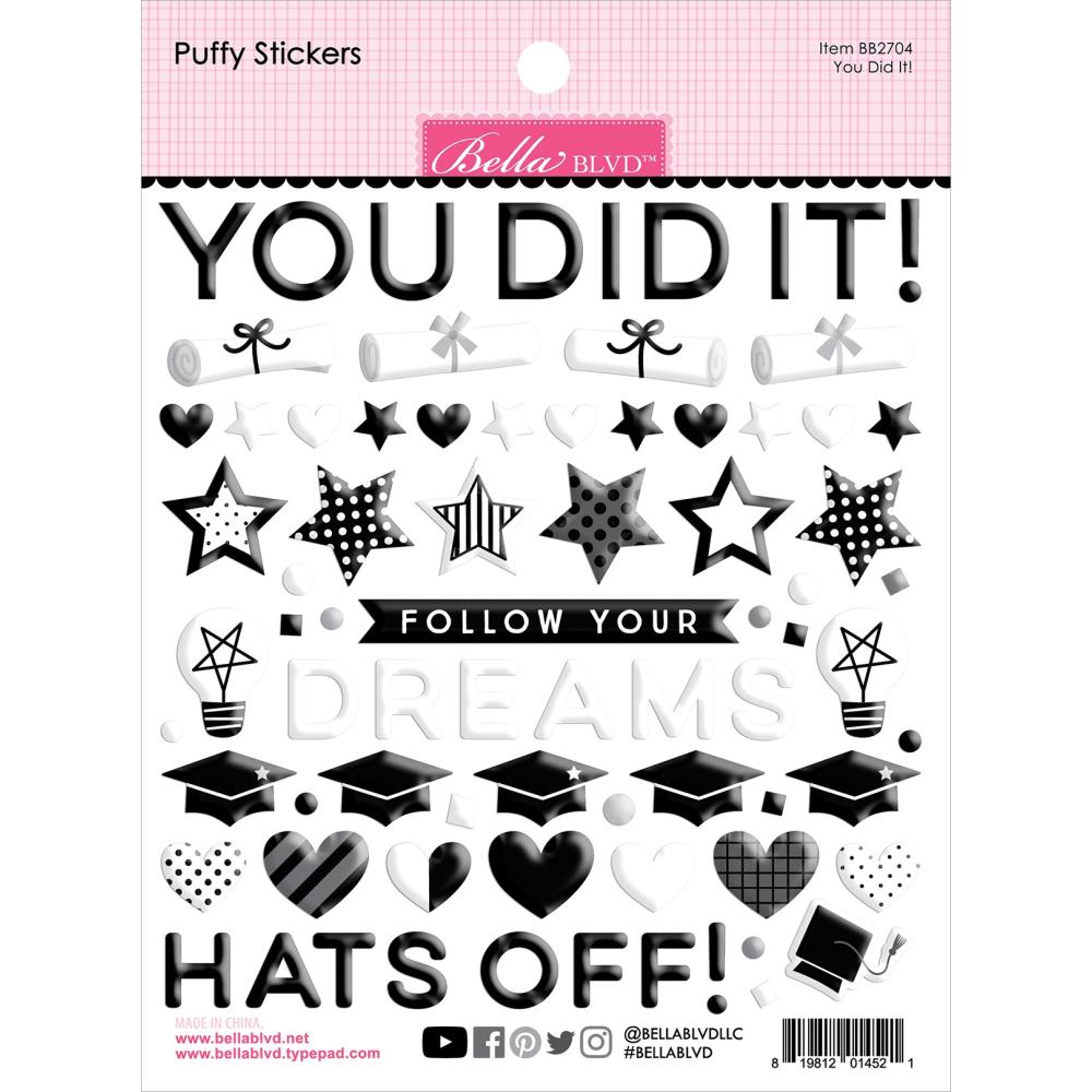 Bella Blvd Cap & Gown - Puffy Stickers