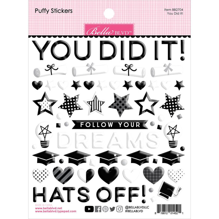 Bella Blvd Cap & Gown - Puffy Stickers