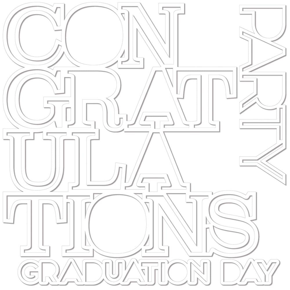 Bella Blvd Cap & Gown - Congratulations Cut-Outs